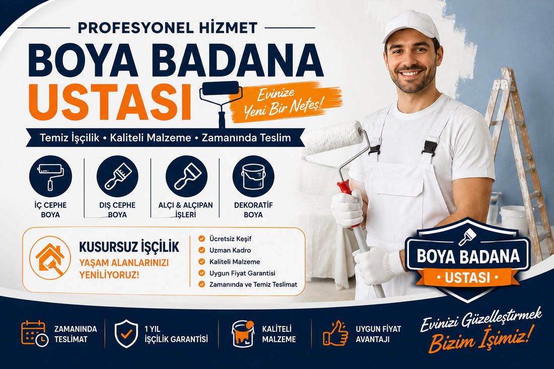 Soğukkuyu boya badana ustası – profesyonel boyacı
